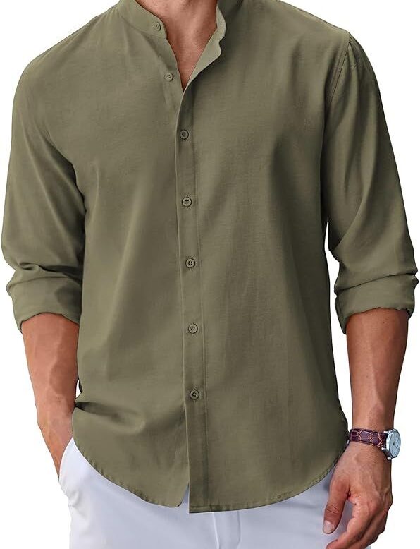 Mandarin Collar Shirt